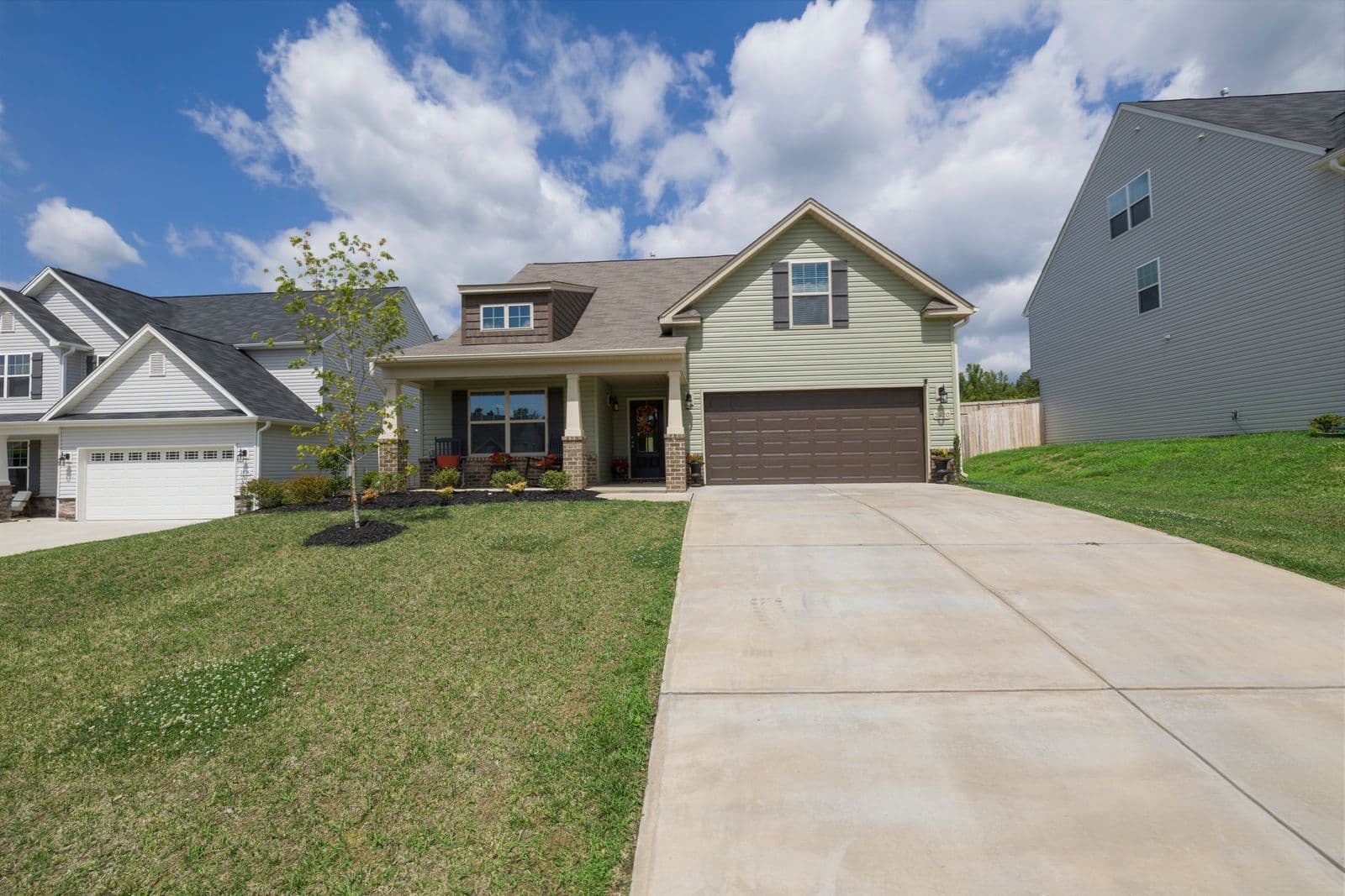 Suburban home typical of the Davidson area